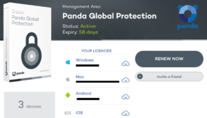 Installing panda antivirus